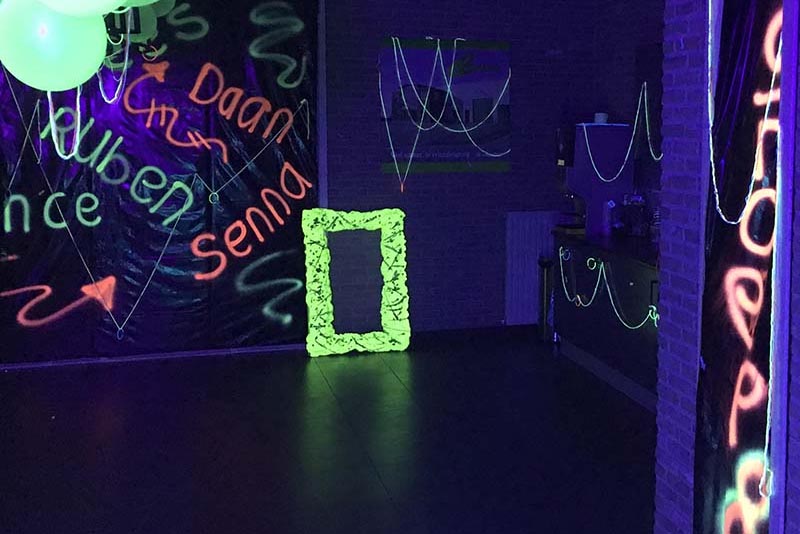 Decorated room of a grade 8 party